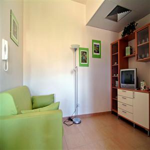Green Apartment Living Room