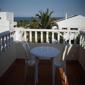 Bedroom balcony with sea view
