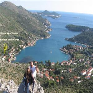 The view of the bay of Mali Zaton