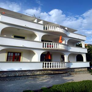 the apartment is on the top floor overlooking the