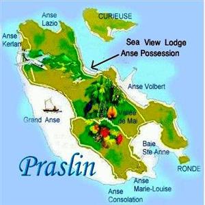 Map of Praslin