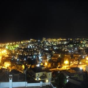 Night view from main balcony