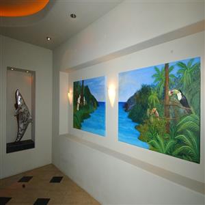 Typical View of a Portion of Beautiful Indoor Wall