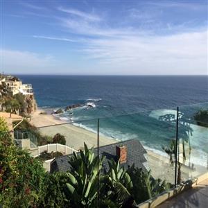 Ocean and private beach view from second bedroom