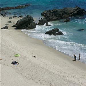 View of private beach & sand frm inside & outside