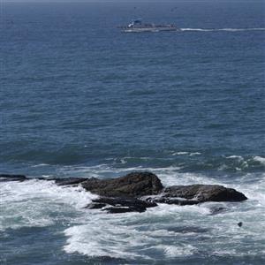 Fishing Boat Going By The Front of Our Unit