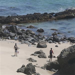 Tide pool at South End of Private Beach and Cove