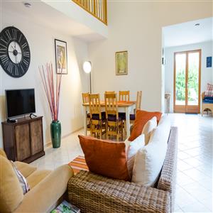 La Fleurie sitting room and dining area