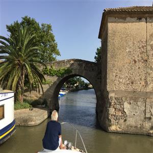 Bridge over the Canal du Midi at Le Somail