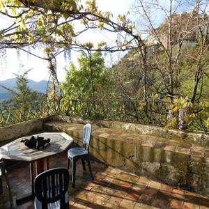 terrace in spring