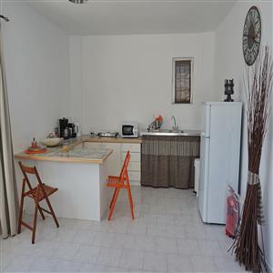 the kitchenette and dining area